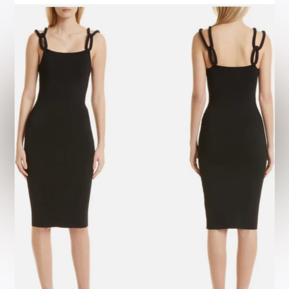 Alice +Oliva   Alina strap midi dress body con fit